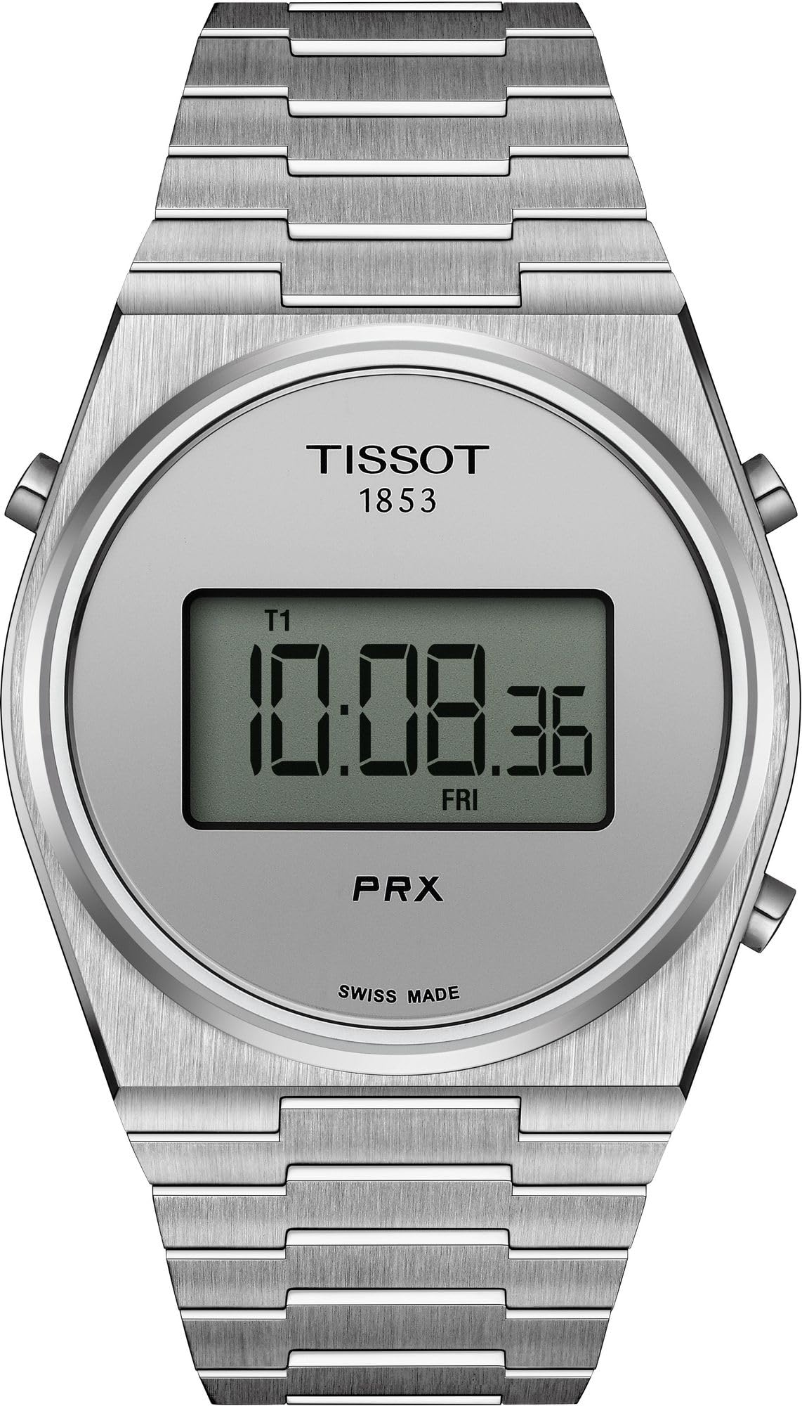 Amazon | TISSOT(ティソ) 正規輸入品 PRX デジタル 腕時計 シルバー